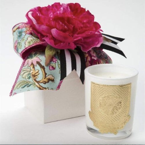 LUX FRAGRANCE DELLA ROBBIA - 8OZ. FLOWER BOX CANDLE