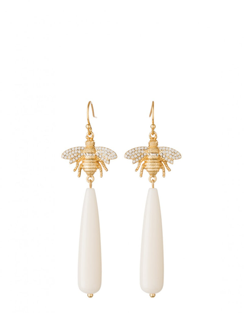 Spartina Bee Droplet Earrings