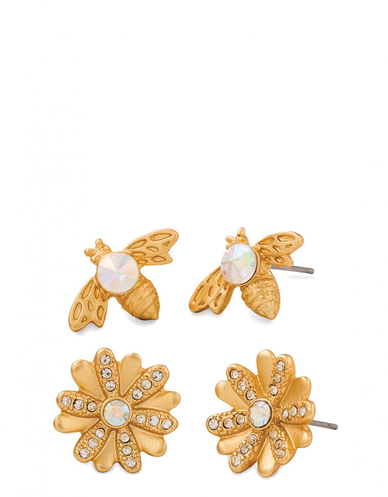 Spartina Bee Stud Earrings Set