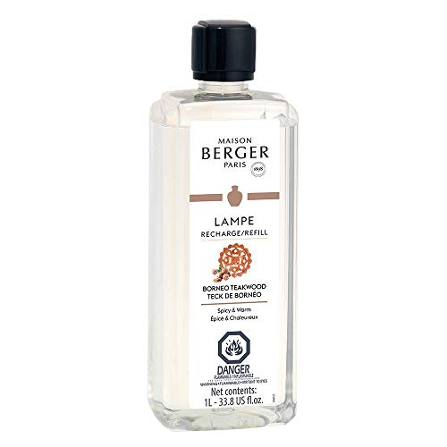 Lampe Berger Parfum De Maison, Borneo Teak Wood- 33.8oz/1L