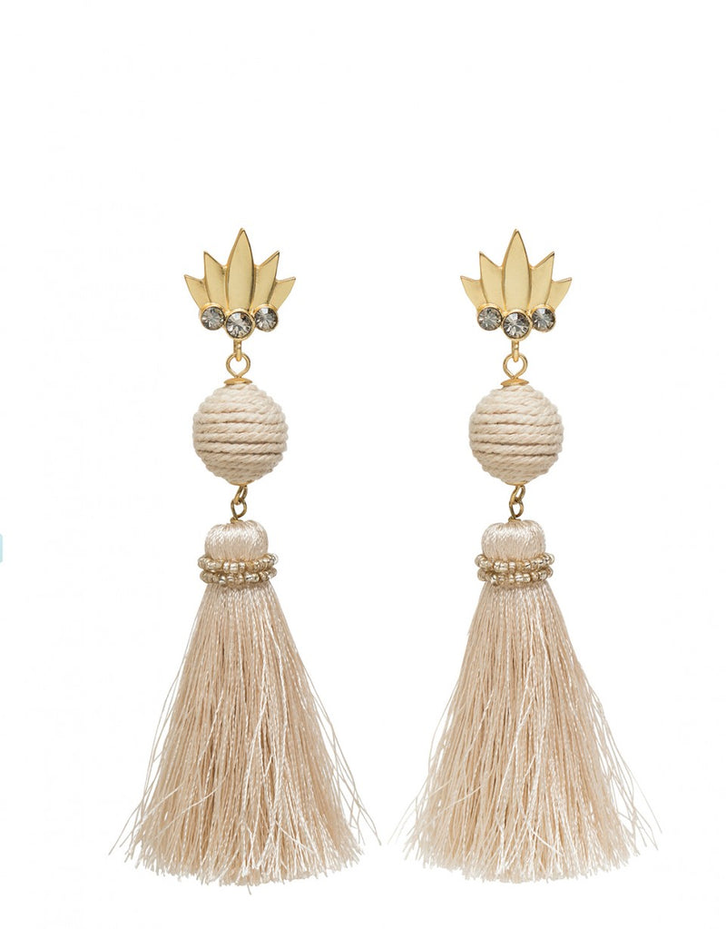 Spartina Pineapple Tassle Earrings