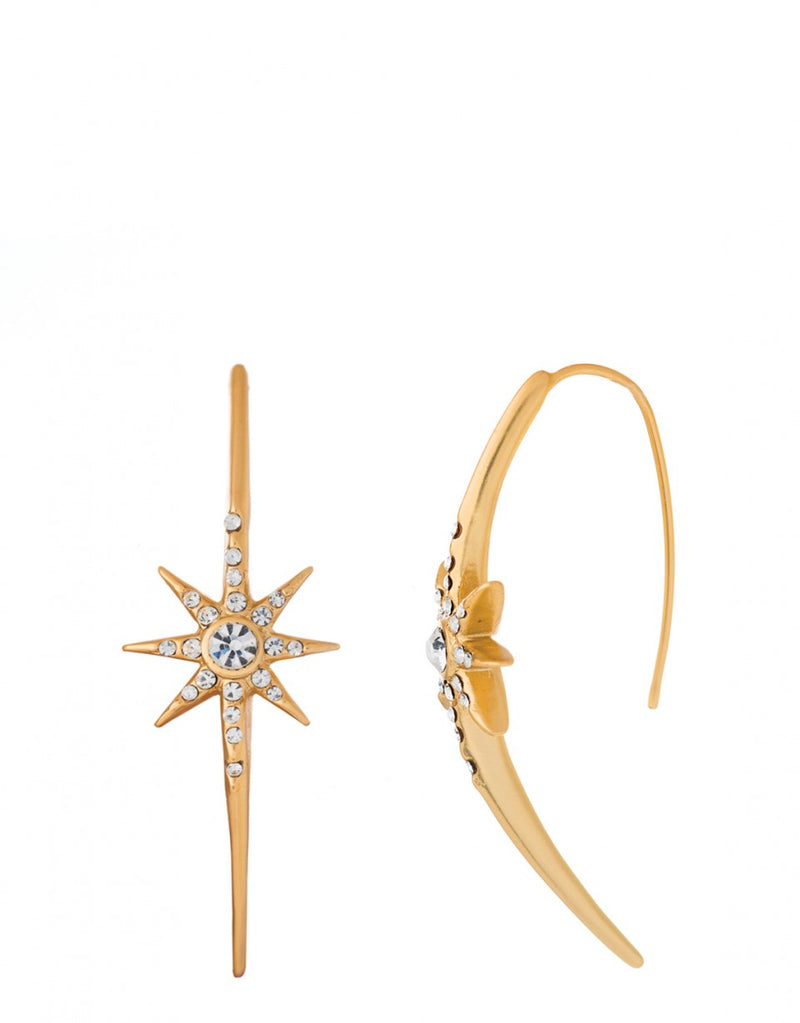 Spartina Star Light Hoop Earrings